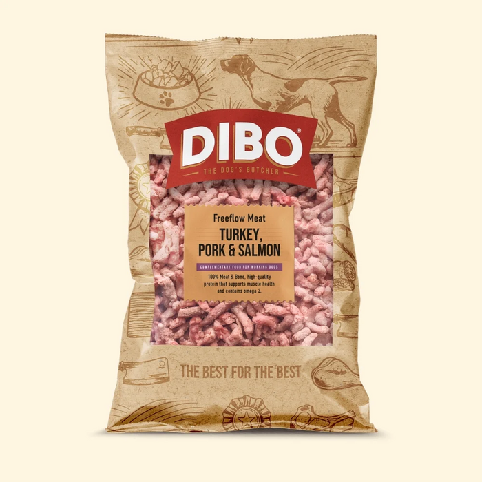 DIBO Free Flow Turkey, Pork & Salmon 1kg