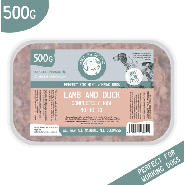 Henley Raw Lamb & Duck 500g
