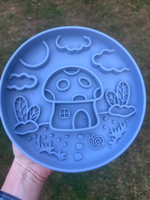 Slowfeeder - Mushroom Light Blue