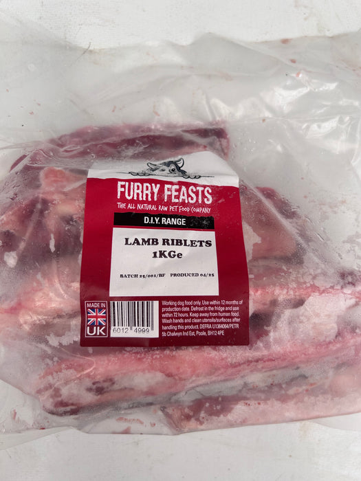 Furry Feast Lamb Riblets 1kg