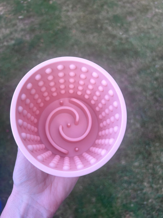 Slowfeeder - Yogurt Pot Pink