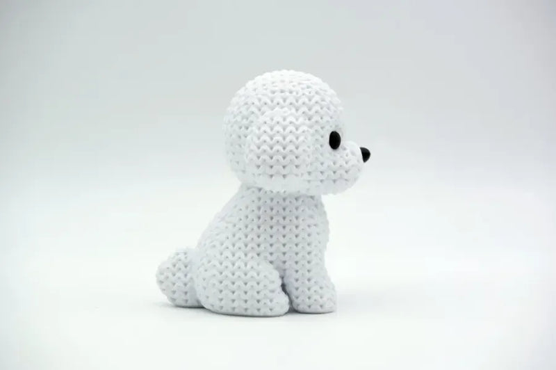 Knitted Dog - Bichon Frise