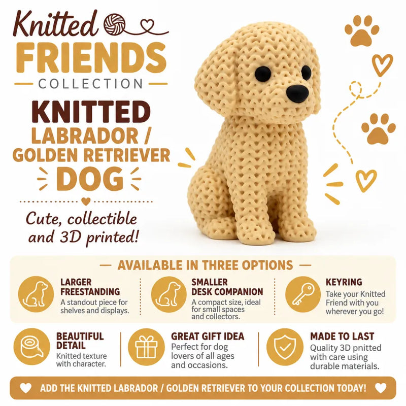 Knitted Dog - Labrador / Golden Retriever