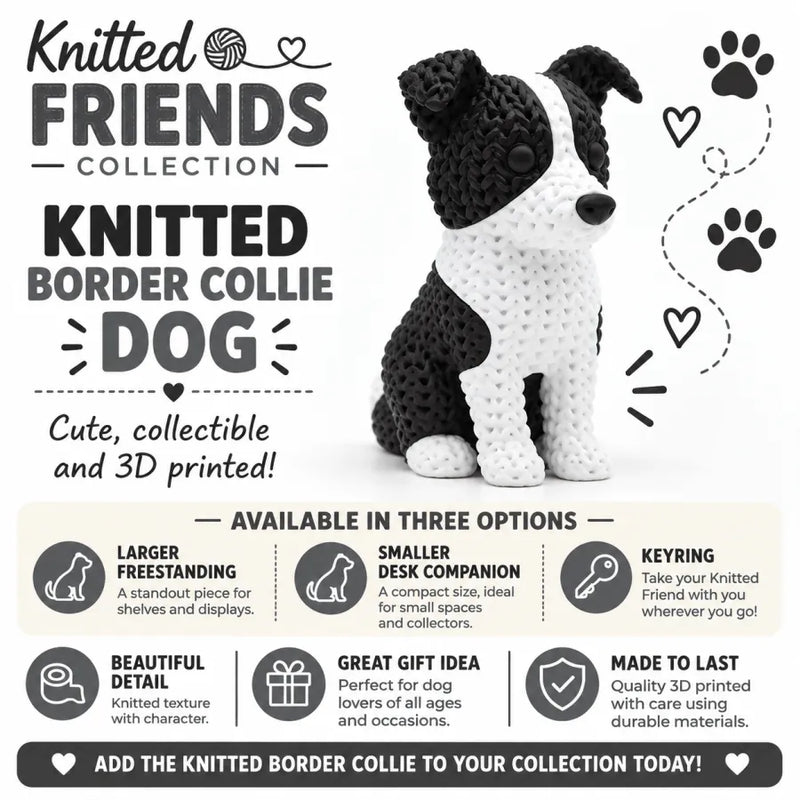 Knitted Dog - Border Collie