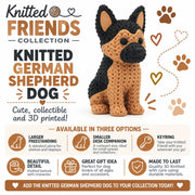 Knitted Dog - German Shepherd