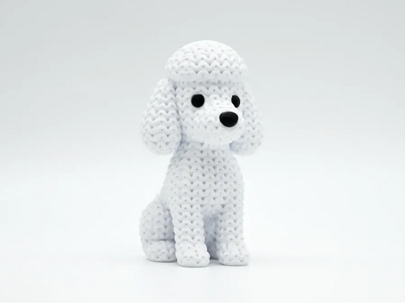 Knitted Dog - Poodle
