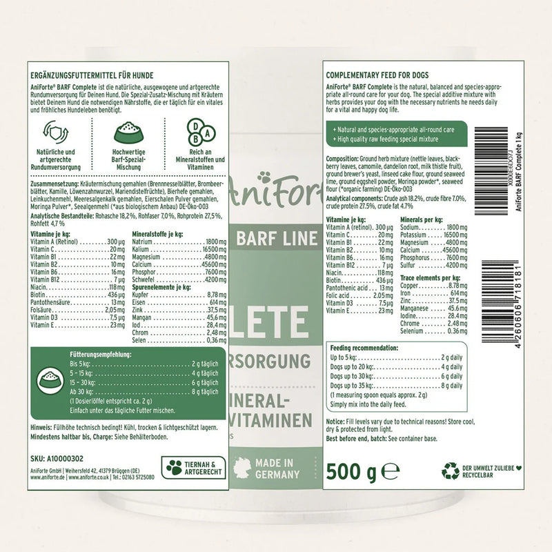 AniForte BARF Complete - Raw Dog Food Supplement 250g