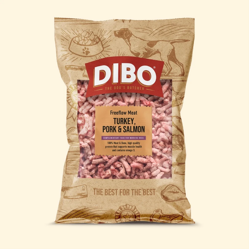 DIBO Free Flow Turkey, Pork & Salmon 1kg