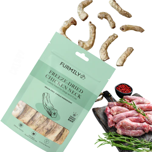 Freeze-Dried Chicken Necks 80g