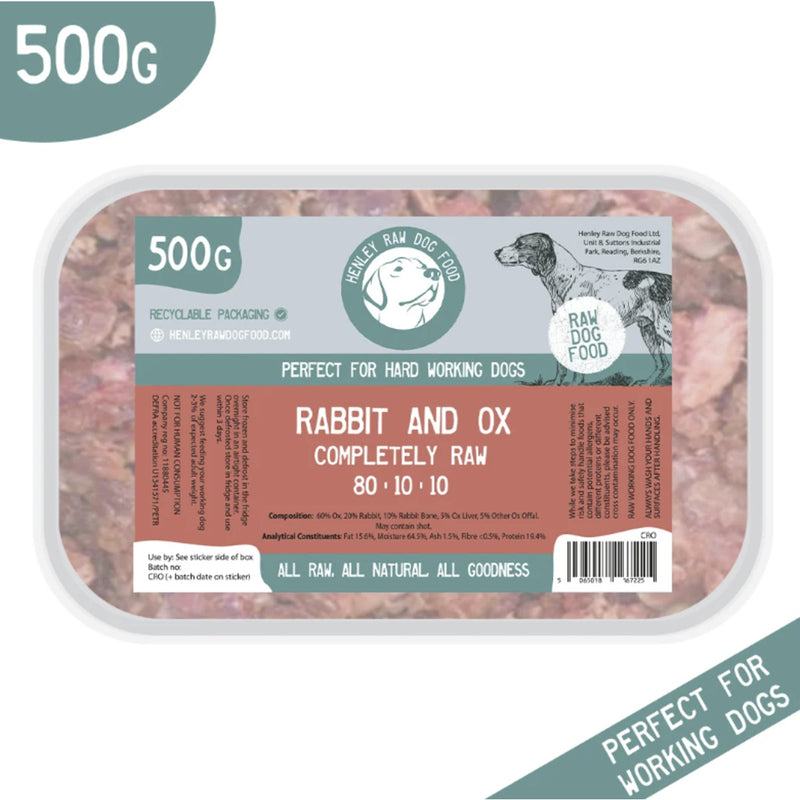 Henley Raw Rabbit & Ox 500g