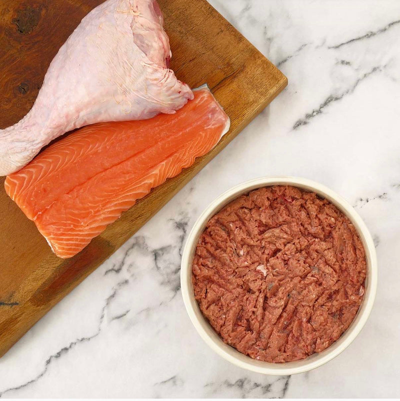 Raw Treat Pet Food - Salmon & Turkey 80/10/10 500g