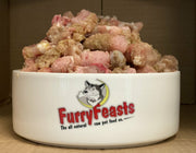 Furry Feasts Turkey and Tripe 80/10/10 raw dog food 500g mince