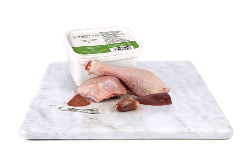 Purrform Chicken with Ground Bone with Chicken Liver & Heart (Senior) 450g