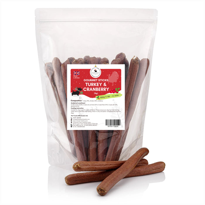 Turkey & Cranberry Gourmet Sticks