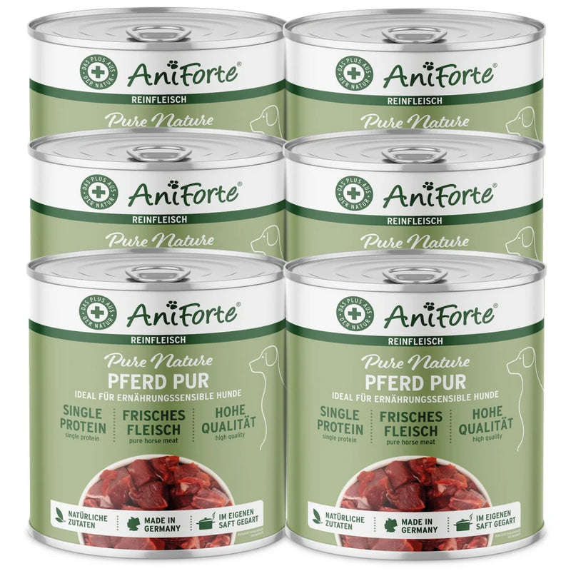 AniForte Pure Horse - Wet food for Dogs 400g