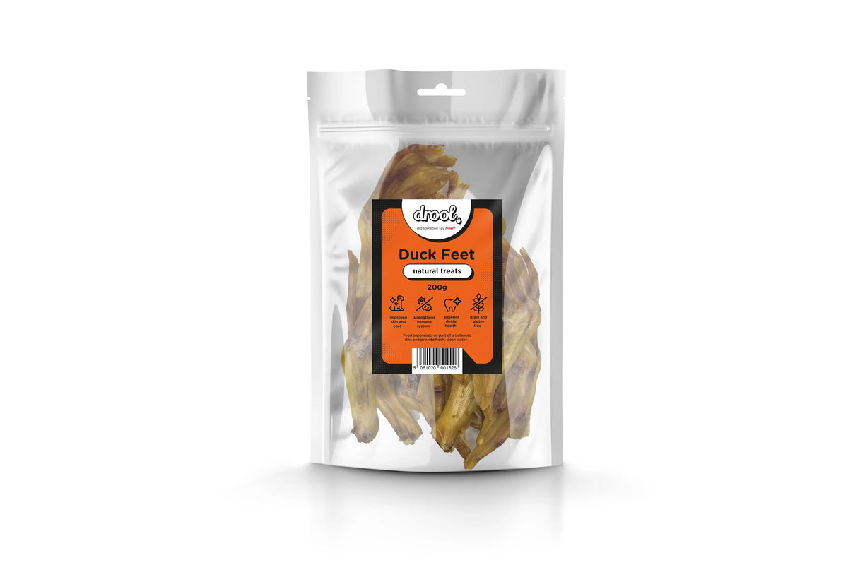 Drool Duck Feet 200g Dog Treat | Rhea's Raw — RheasRaw