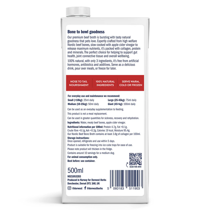 Dorwest Bone Broth - Nordic Beef 500ml