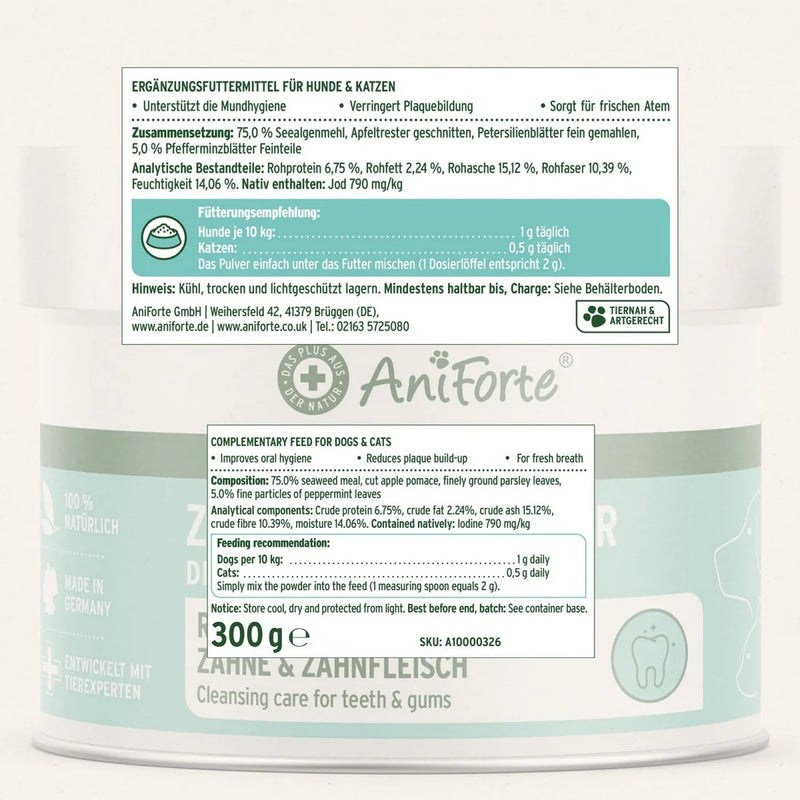 AniForte Dental Powder for Dogs and Cats 300g