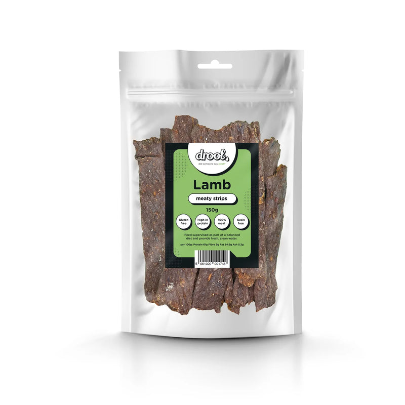 Drool Meaty Lamb Strips 150g