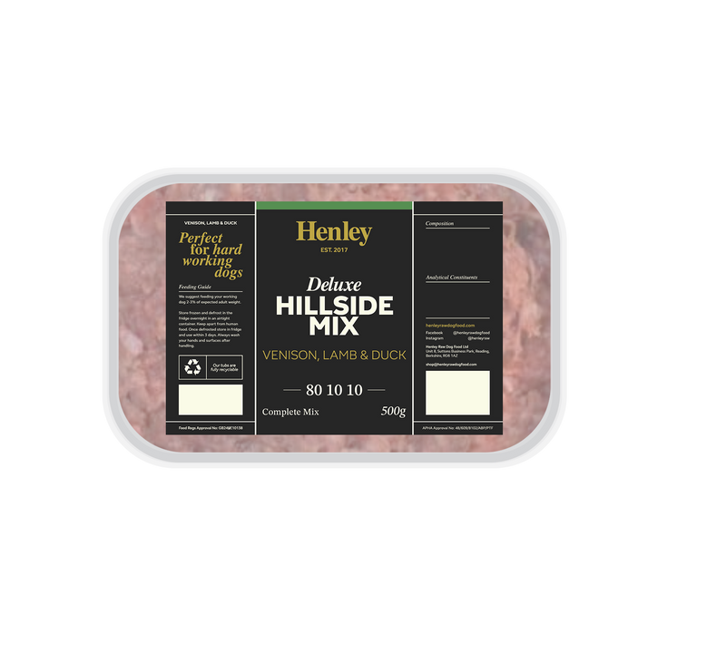 Henley Raw Hillside Mix 80/10/10 500g