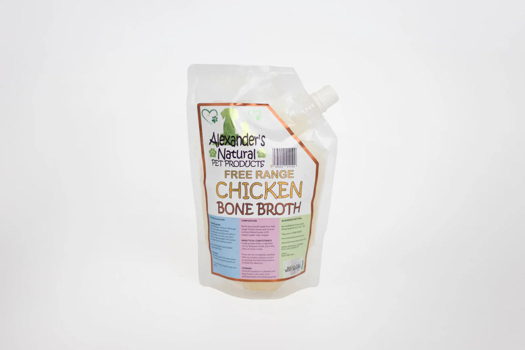 Alexander’s Natural Free Range Chicken Bone Broth Pouch 500ml