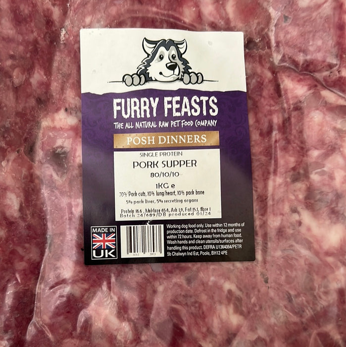 Furry Feasts Pork Supper 80-10-10 1kg