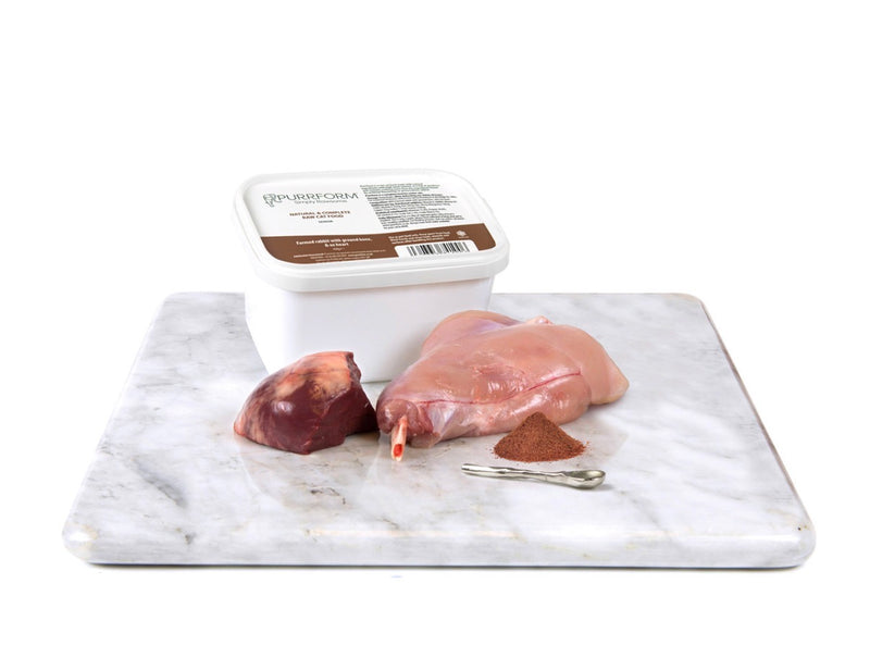 Purrform Farmed Rabbit with Ground Bone & Ox Heart (Senior) 450g