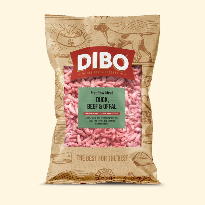 DIBO Free Flow Mince - Duck, Beef and Offal 1kg