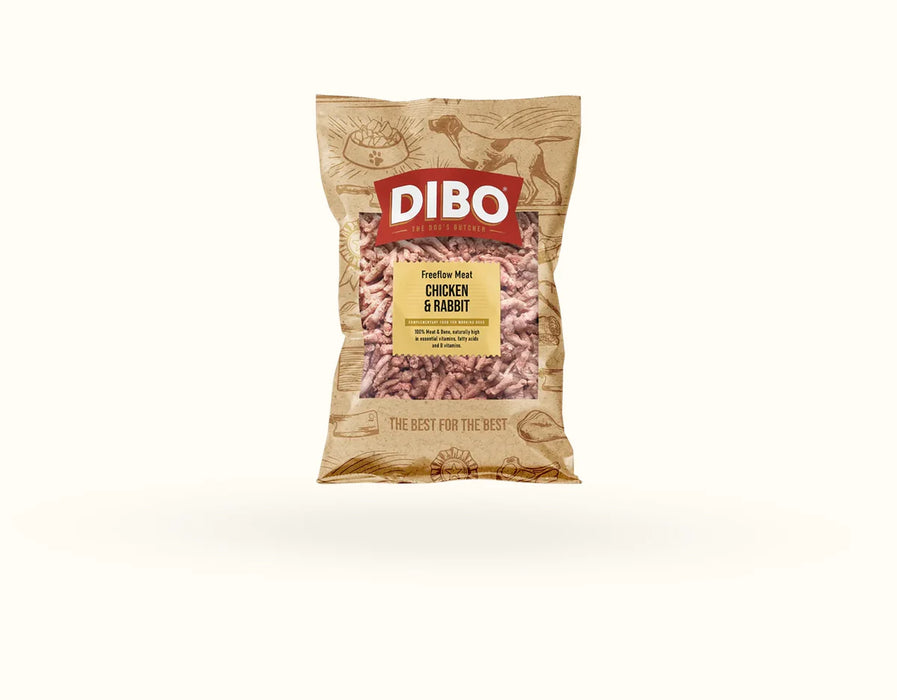 DIBO Free Flow Mince Chicken & Rabbit 1kg