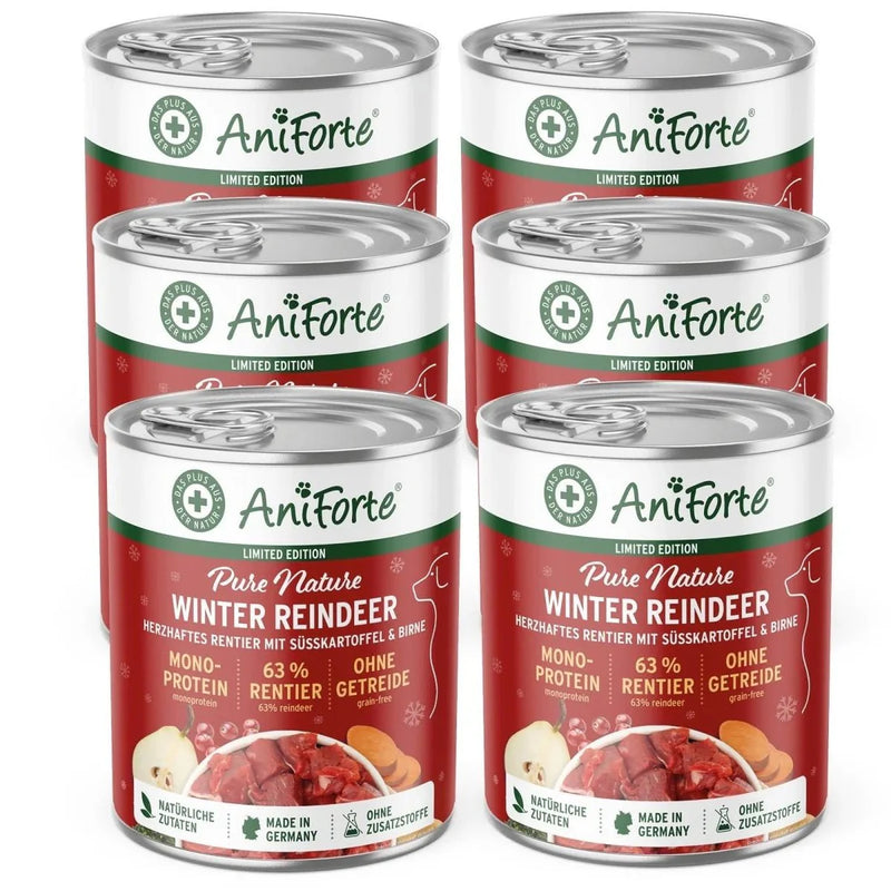 AniForte Winter Reindeer - Wet Food for Dogs 400g