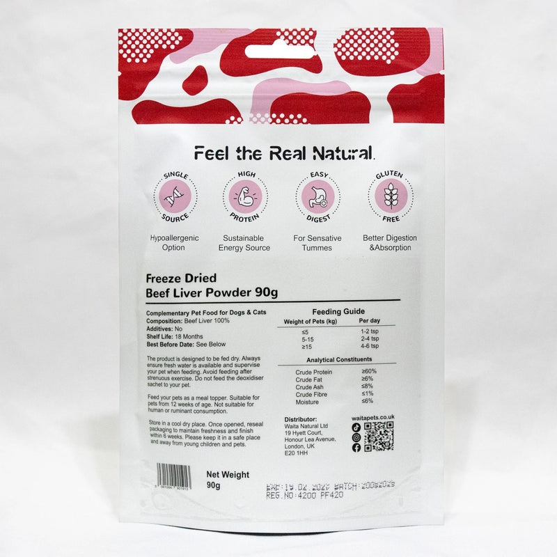 Waita Freeze Dried Beef Liver Powder