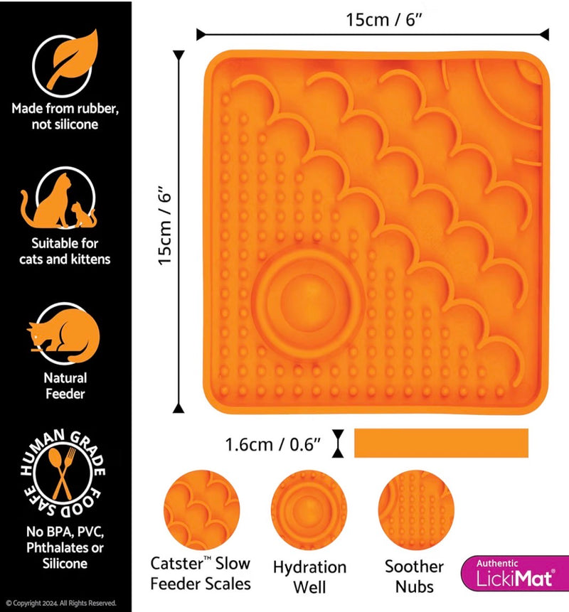 LickiMat Catster Orange