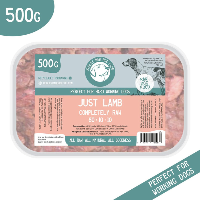 Henley Raw Just Lamb 500g