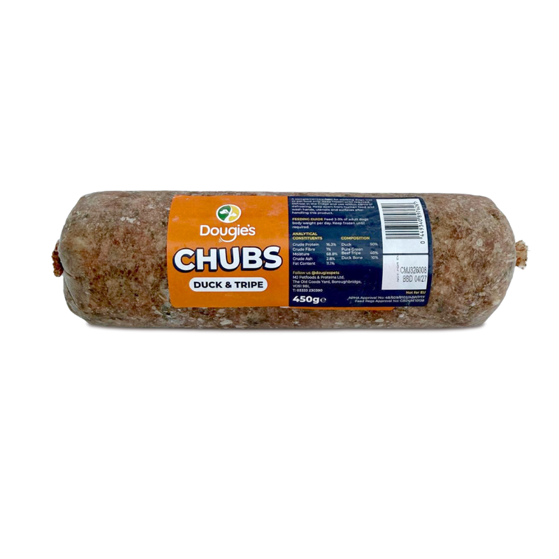Dougies Duck & Tripe Chub 450g