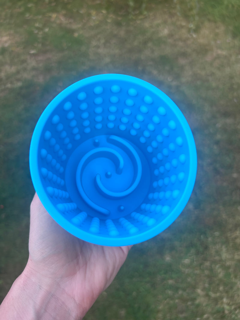 Slowfeeder - Yogurt Pot Blue