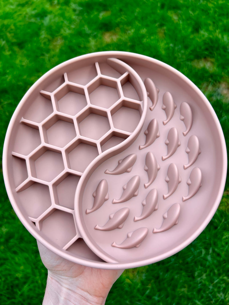 Slowfeeder - Whales Pink