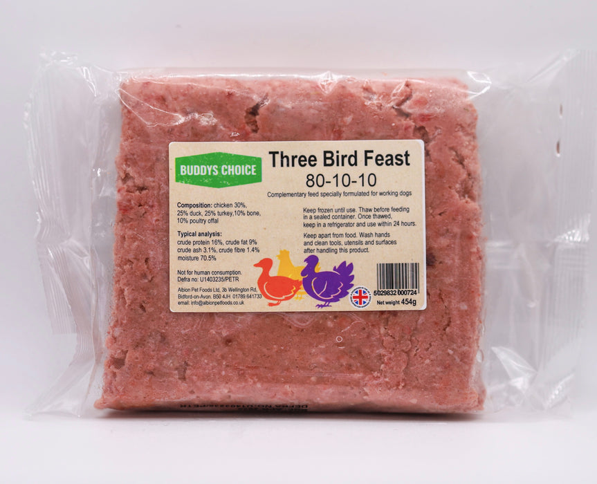Buddy’s Choice Three Bird Feast 80/10/10