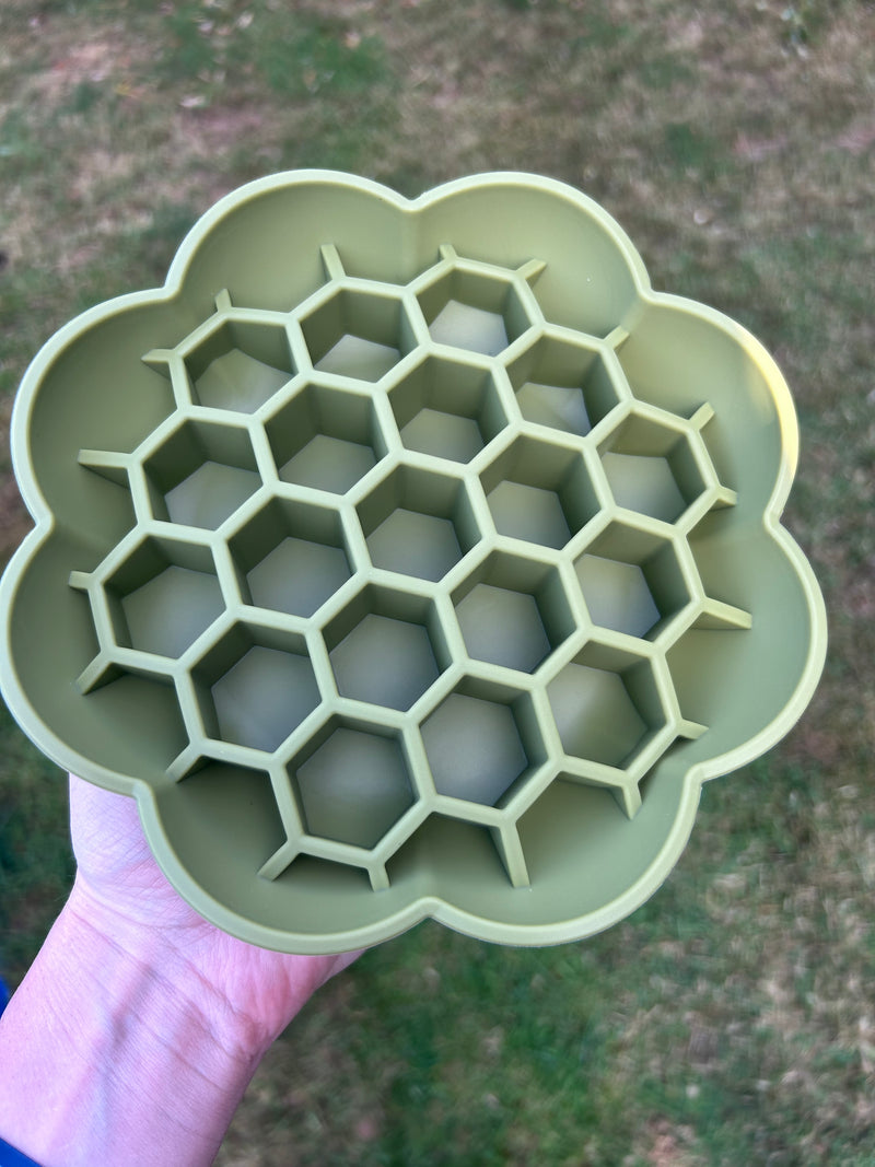 Slowfeeder - Honeycomb Flower Green