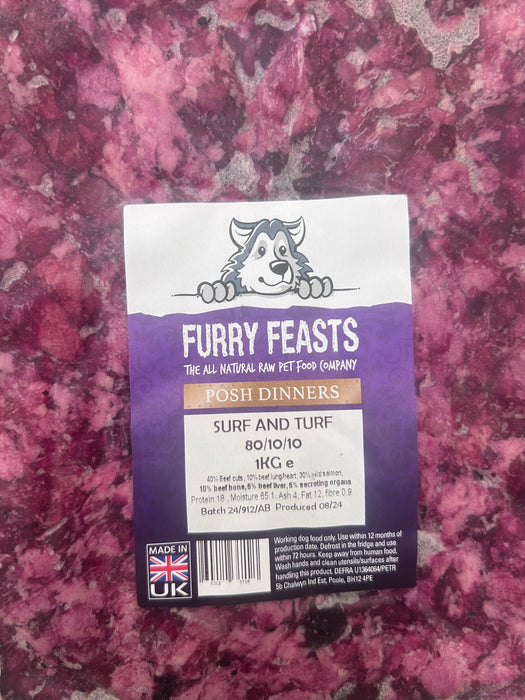 Furry Feasts Surf & Turf 80-10-10 1kg