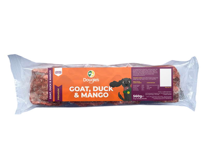 Dougies Goat Duck & Mango 560g