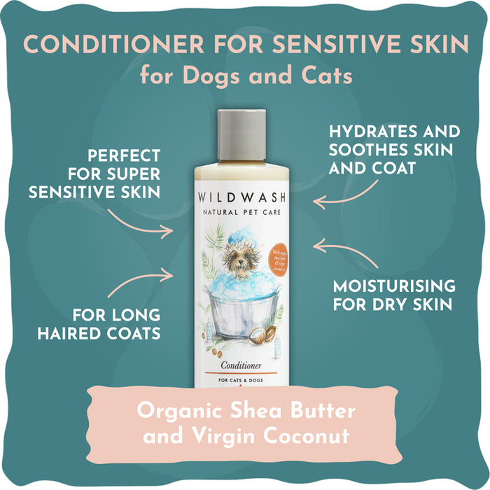 WildWash Sensitive Conditioner for Cats & Dogs 250ml