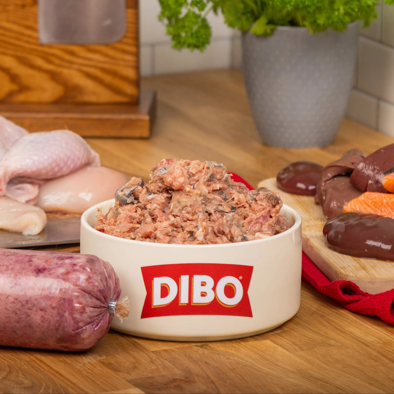 DIBO Chicken & Salmon Chubb 454g