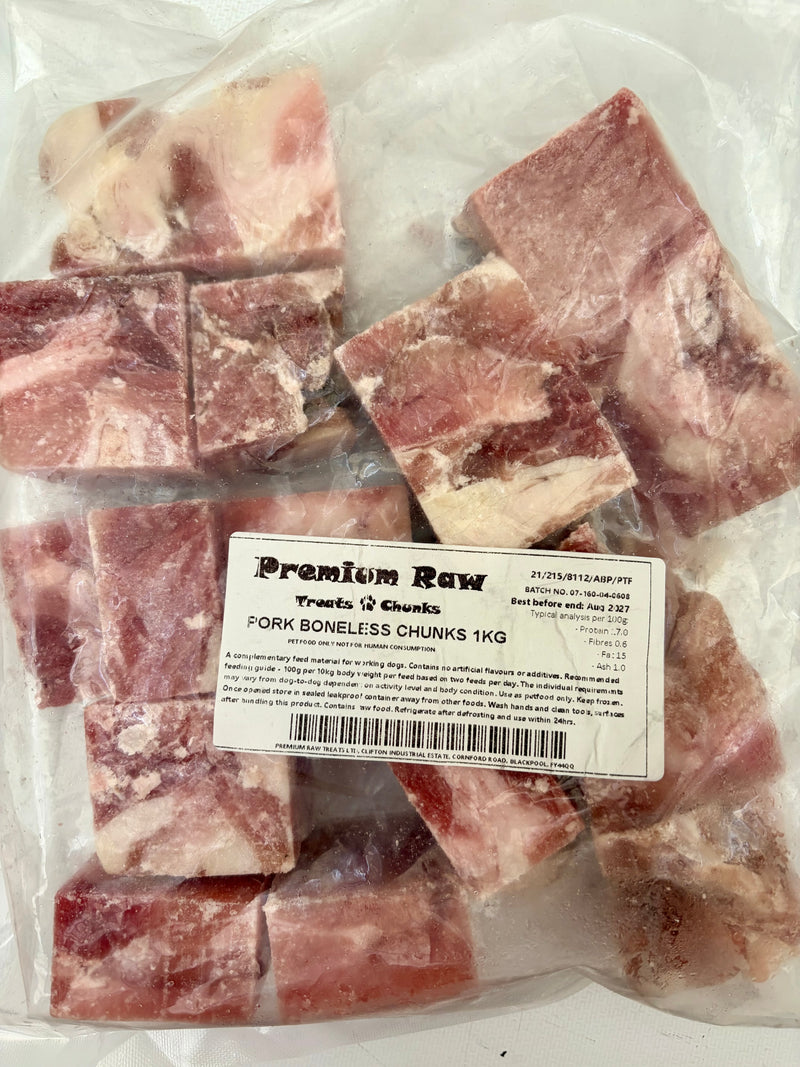 PRT Pork Boneless Chunks 1kg