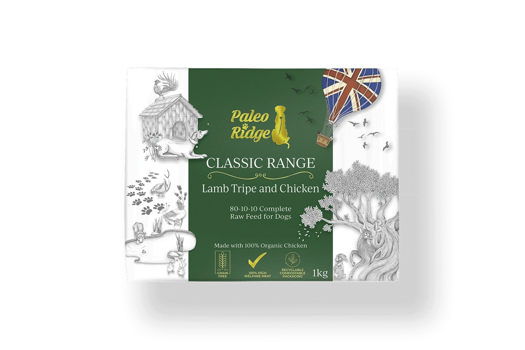 Paleo Ridge Classic Lamb Tripe and Chicken 80/10/10 1kg