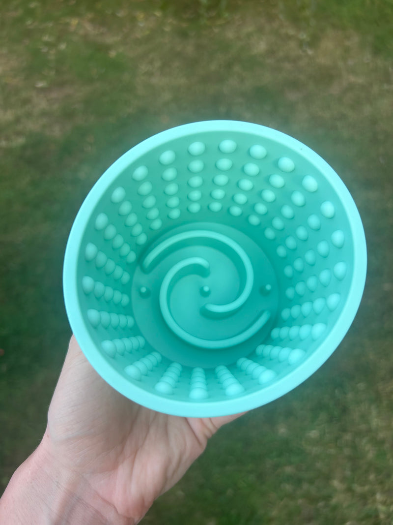 Slowfeeder - Yogurt Pot Green