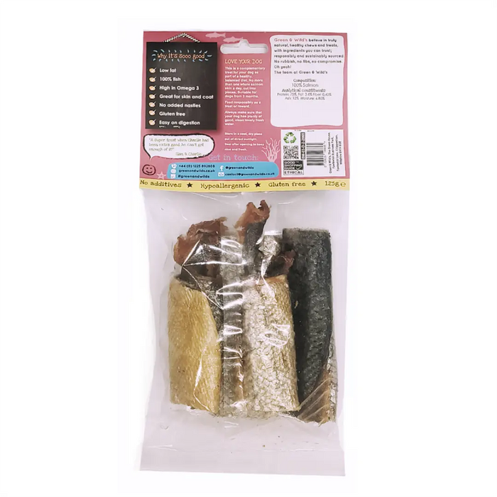 Salmon Skin Fillets Halved - approx 125g