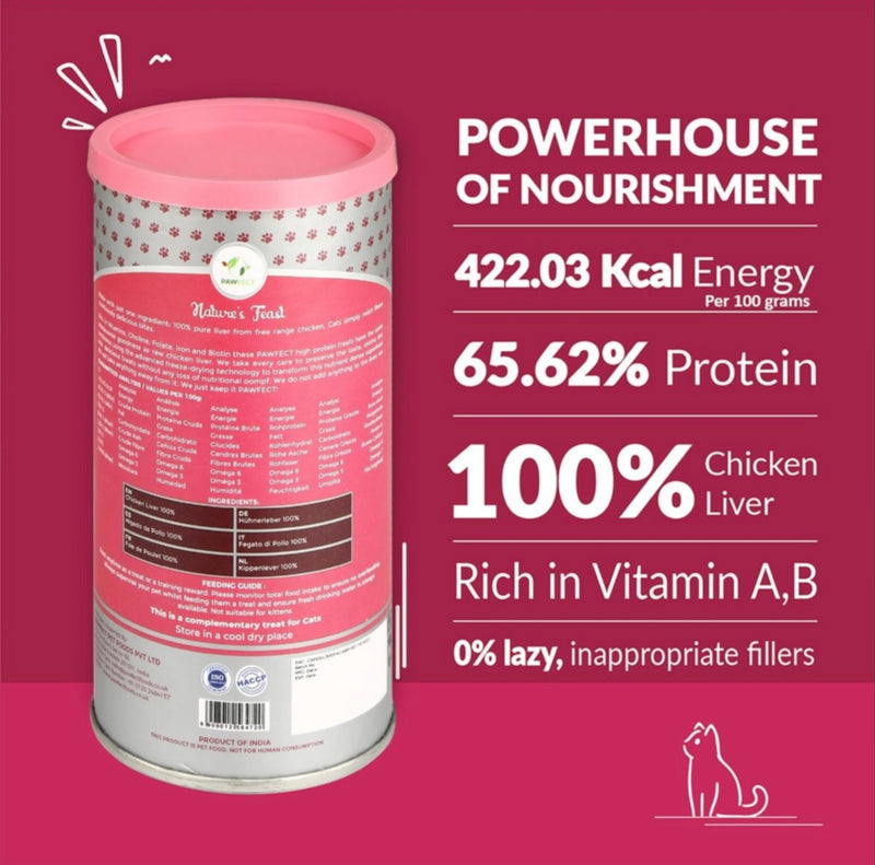 Pawfect Freeze Dried Chicken Liver 50g