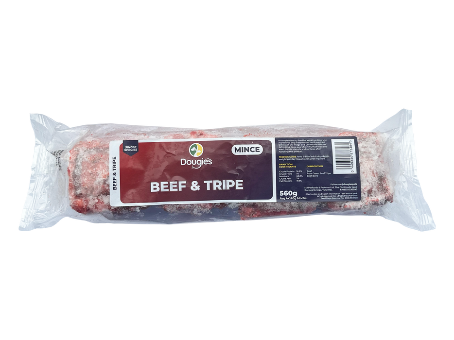 Dougies Beef & Tripe 560g