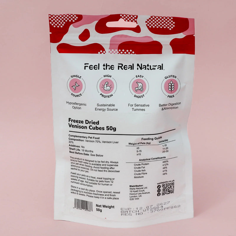 Waita Freeze-Dried Venison Cubes