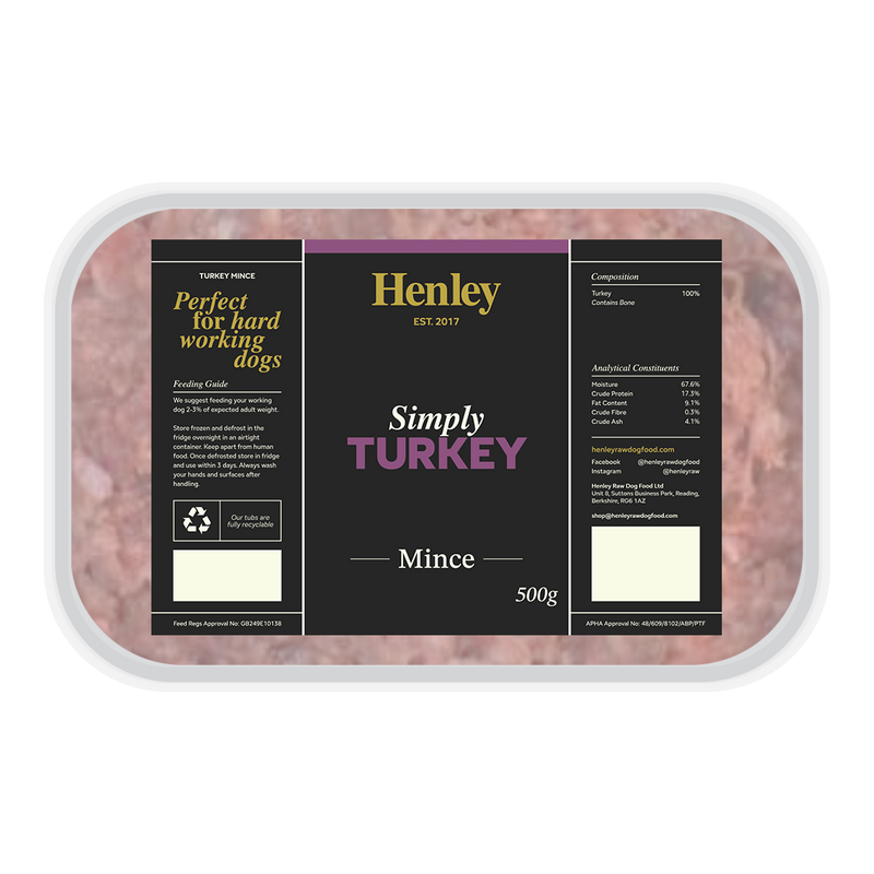 Henley Raw Simply Turkey 500g